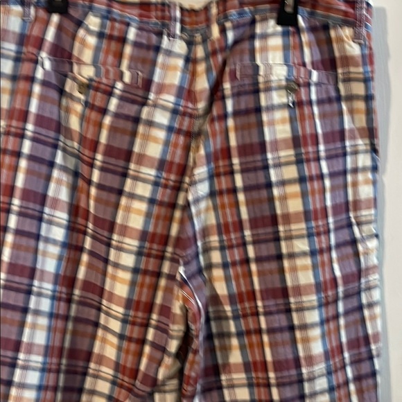 Joseph Abboud Men's Plaid Shorts in Red, Blue, and White - Picture 5 of 8
